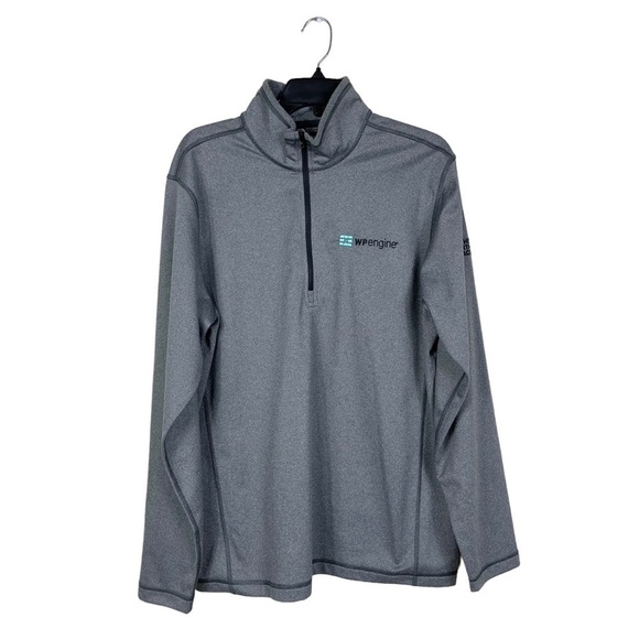 The North Face Men's Gray Pullover Long Sleeve Sweatshirt 1/4 Zip Size Large - Picture 1 of 6